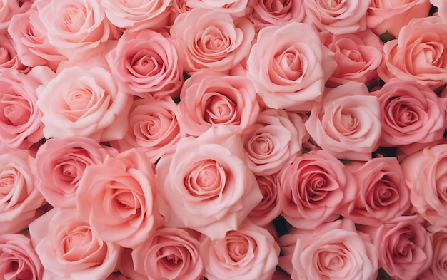 a bunch of pink roses with the name  the  on the bottom