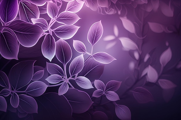 A bunch of purple flowers on a purple background generative AI