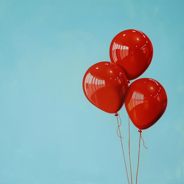 a bunch of red balloons with the word  im a  on the bottom