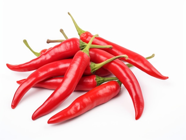 A bunch of red chili peppers