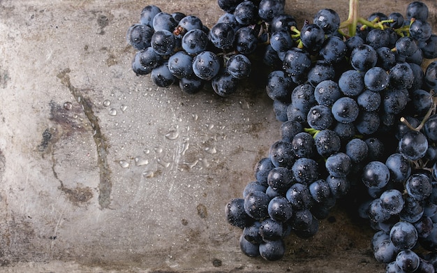 Bunch of red grapes