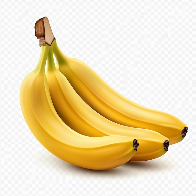 Bunch of Ripe Bananas with Clear Background