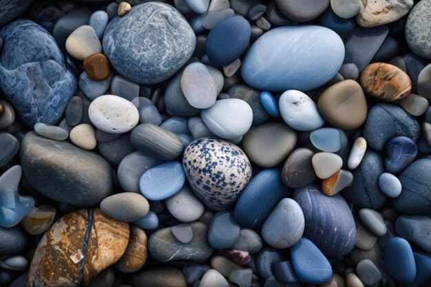 A bunch of rocks that are laying on top of each other generative AI