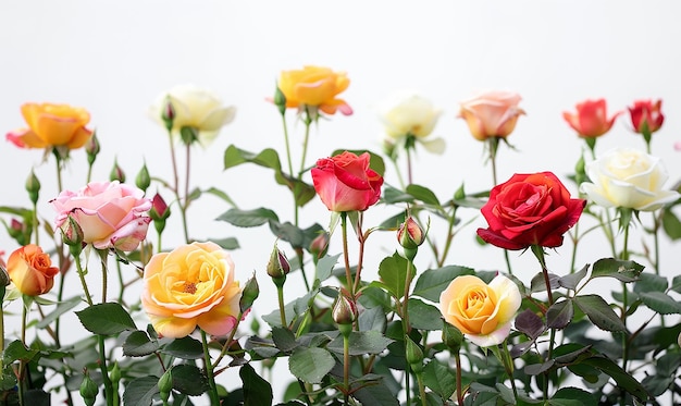 Photo a bunch of roses with one that says quot rose quot on the bottom