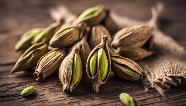 a bunch of seeds that are on a table