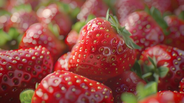 a bunch of strawberries that are in a bowl