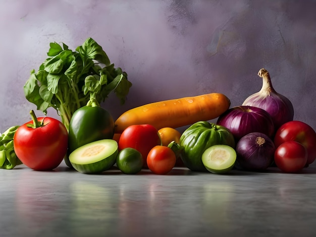 a bunch of vegetables including zucchini onion lettuce and tomatoes