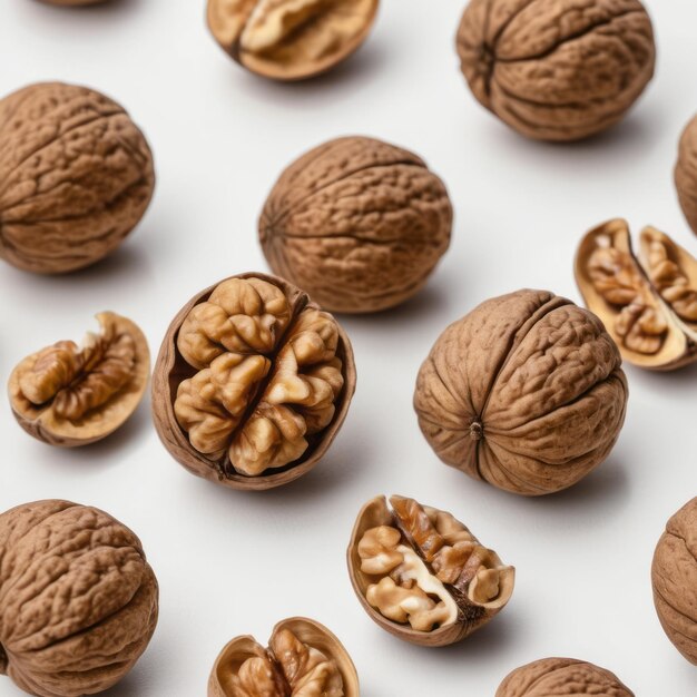 a bunch of walnuts are shown with one that says walnuts