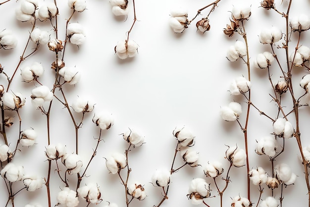 a bunch of white cotton on a white background