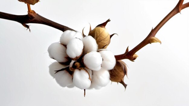 Photo a bunch of white flowers with a bunch of leaves on it