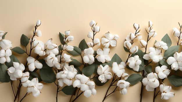 Photo a bunch of white flowers with the words  spring  on the top