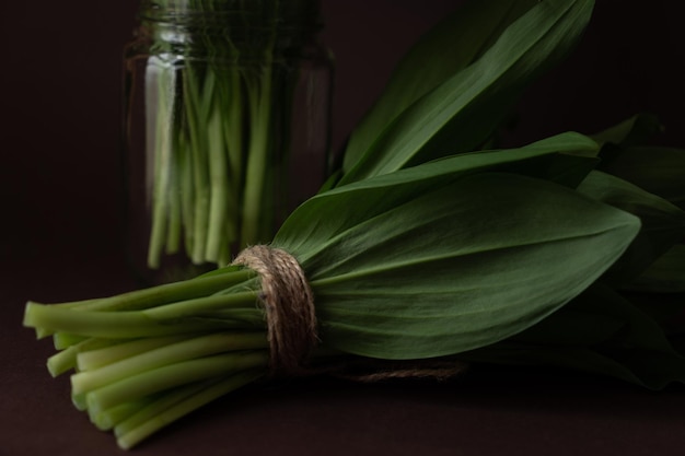 A bunch of wild garlic