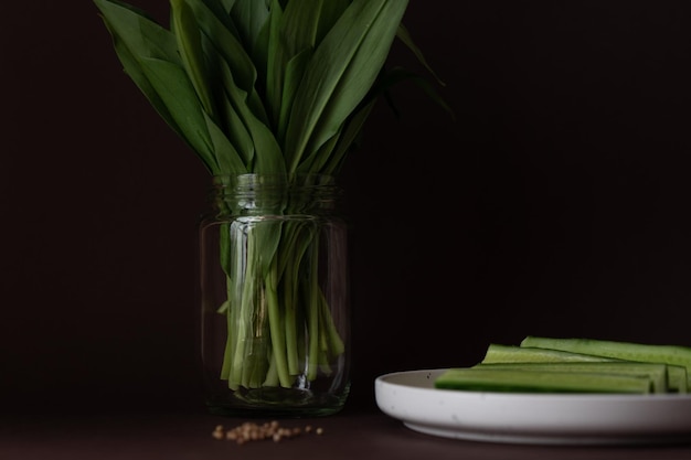 A bunch of wild garlic