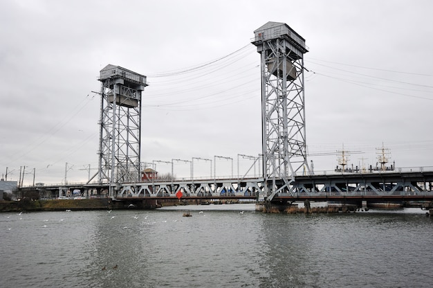 Bunk drawbridge in Kaliningrad, Russia