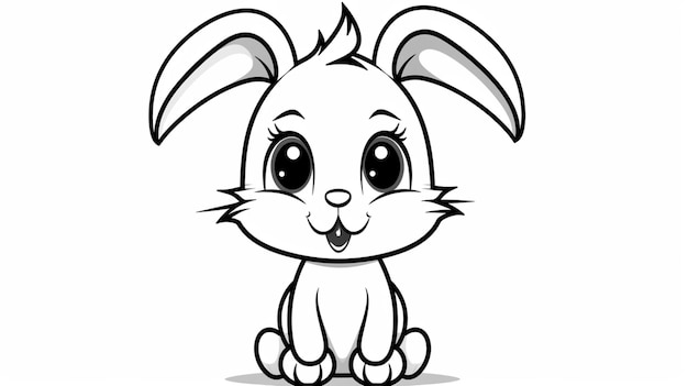 Bunny clipart cartoon vector