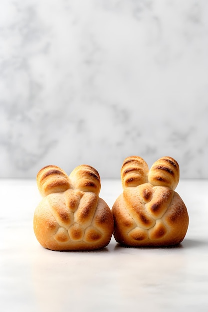 BunnyShaped Brioche Bread with Almond Ears