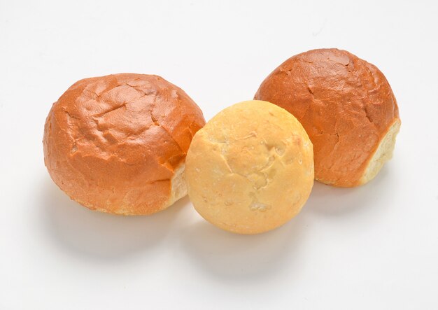 Buns isolated on white background.