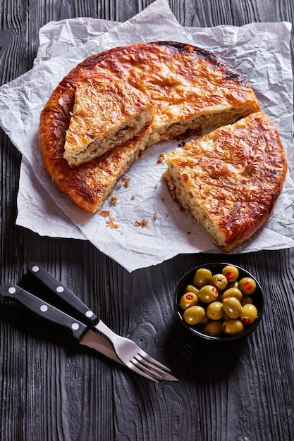 Burek is a crispy pastry pie with meat filling