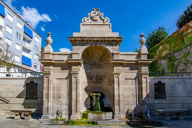 The Burgas fountain hot and medicinal thermal water in the city of Ourense