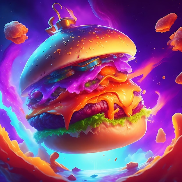 Burger delicious food Astral Escape Splash