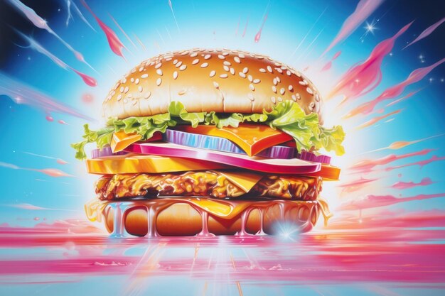 Burger food advertisement hamburger