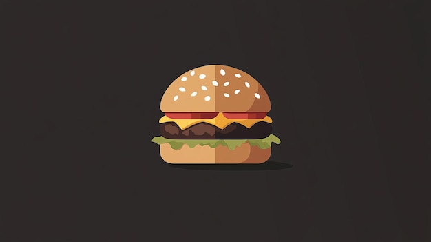 Photo a burger icon ar 169 stylize 250 v 61 job id f388967b8f164e5c845c8cf227c153ab