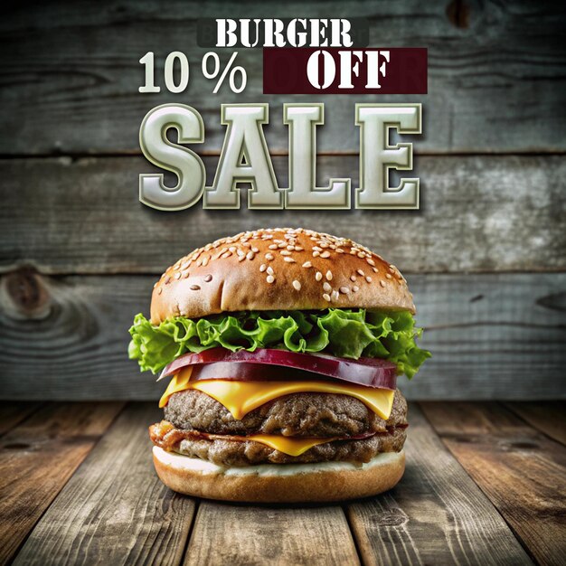 Photo burger lovers delight special offer today