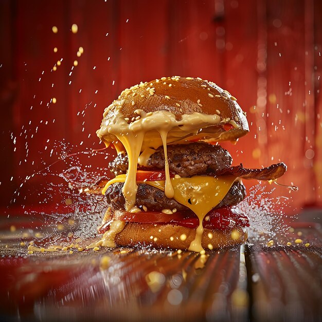 Photo burgers advertising