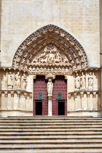 Burgos Cathedral facade in Saint James Way