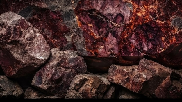 Burgundy Red Stone Texture Background for Elegant Designs