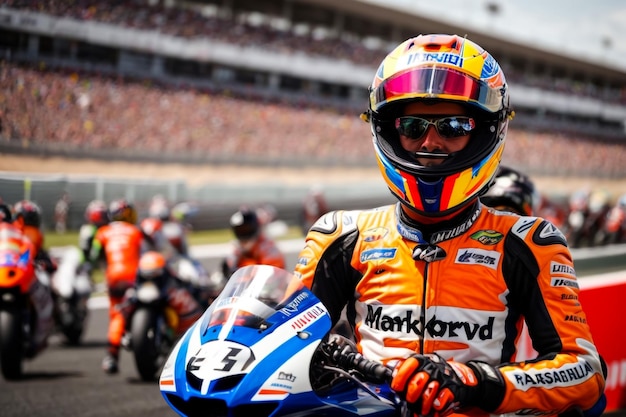 BURIRAM THAILAND OCTOBER 72018 Marc Marquez of Spain and Repsol Honda Team celebrates the victor