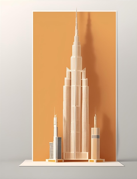 burj khalifa art work wallpaper