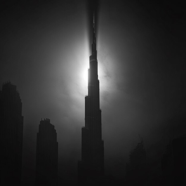 Photo burj khalifa first thing in the morning