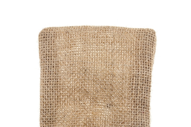 Burlap fabric texture background.