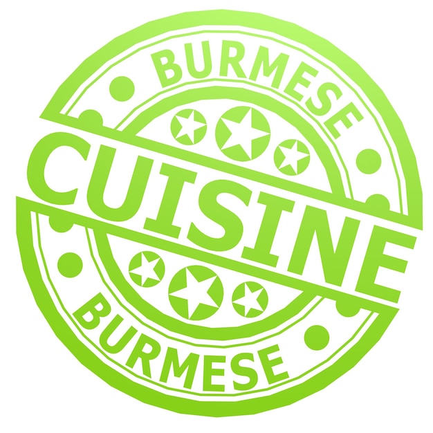 Burmese cuisine stamp