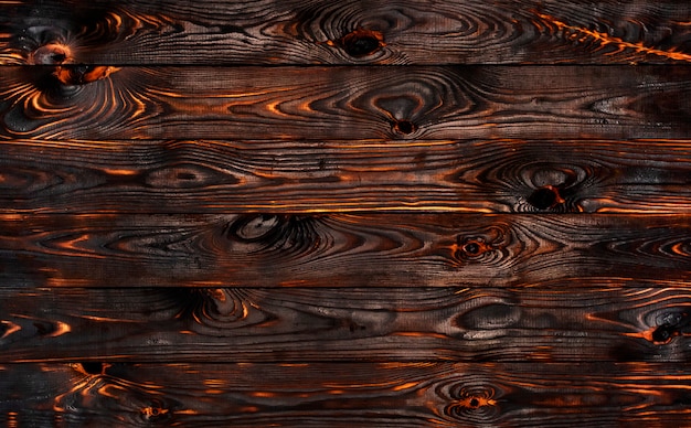 burned barbecue wall