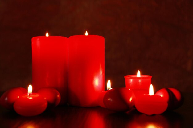 Burning candles for Valentine Day, weddings,events involving love.