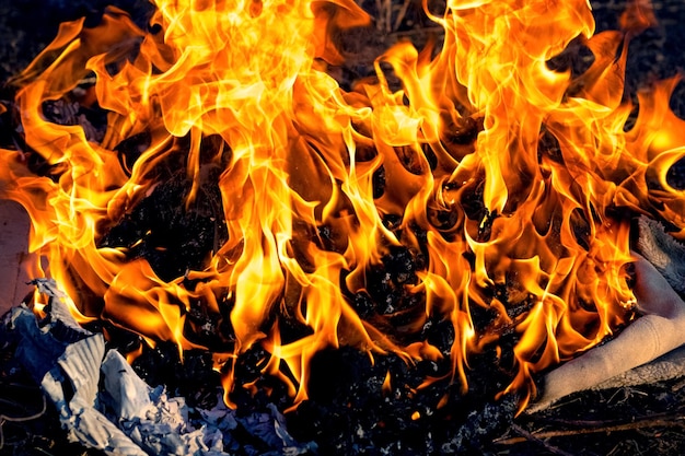 Burning old clothes after an infectious disease