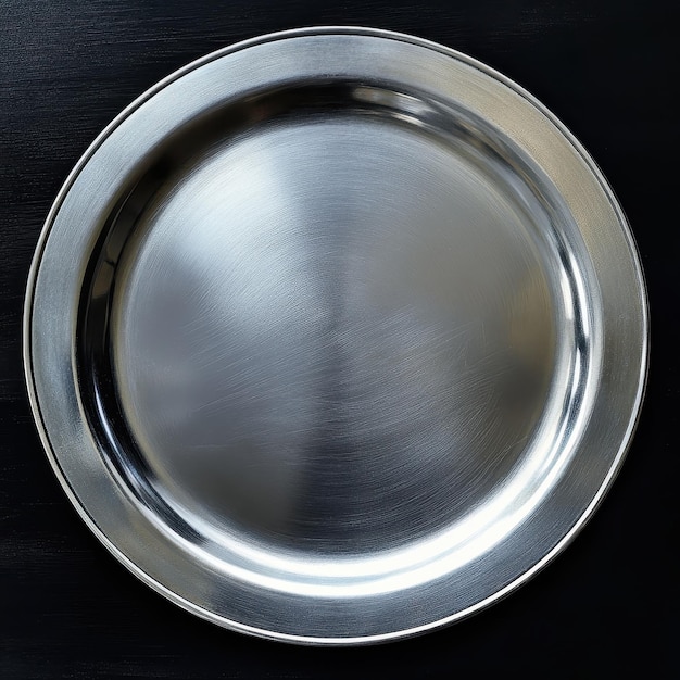 Photo burnished silver plate polished with a bright glossy finish