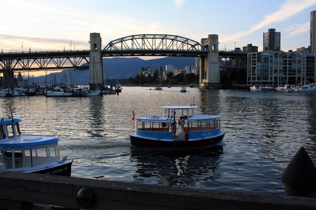 Burrard Bridge and False Creek Vancouver British Columbia Canada