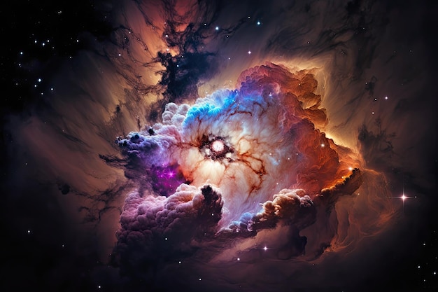 Bursting Nebula Elements of this Image Furnished by NASA