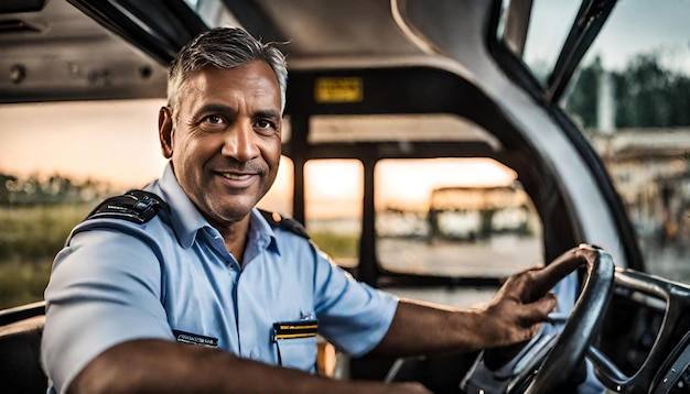 bus driver potrait