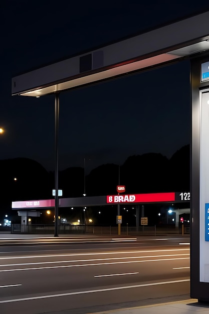 bus stop billboard mockup