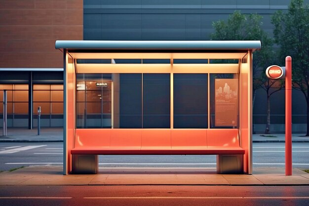 Photo bus stop mockups