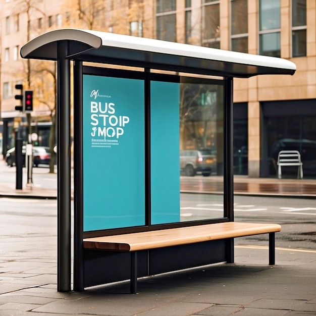 bus stop mockups