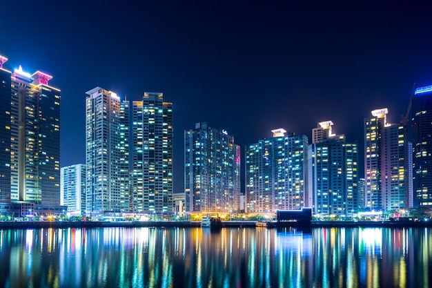 Busan, south Korea, 29 October 2013:- Busan city in the evening