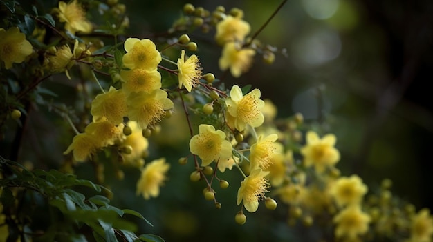 A bush of yellow flowers with the word " dandelion " on the top.