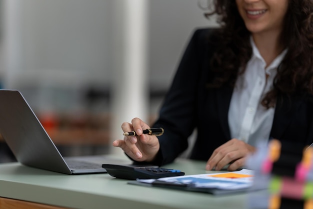 Business advisers are gathering to assess and debate the issue as it appears on the financial report Financial counselor investment consultant and accounting concept