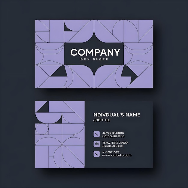 Photo business card design