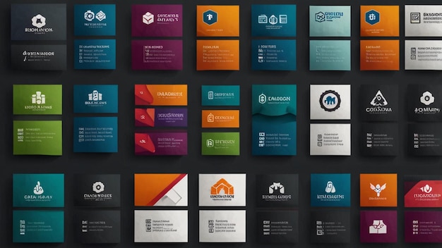 Business Card icons set set of Business Card 3d vector icons for web design